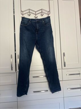 Silver Jeans Dark Blue Straight-Leg Jeans